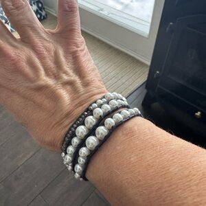 Chan Luu Graduated Freshwater Cultured Pearls Wrap Bracelet